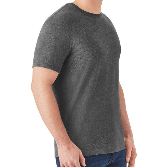 Member's Mark Men's Essential Crew Neck Short Sleeve Tee Size 3XL Heather Grey - Picture 3 of 7